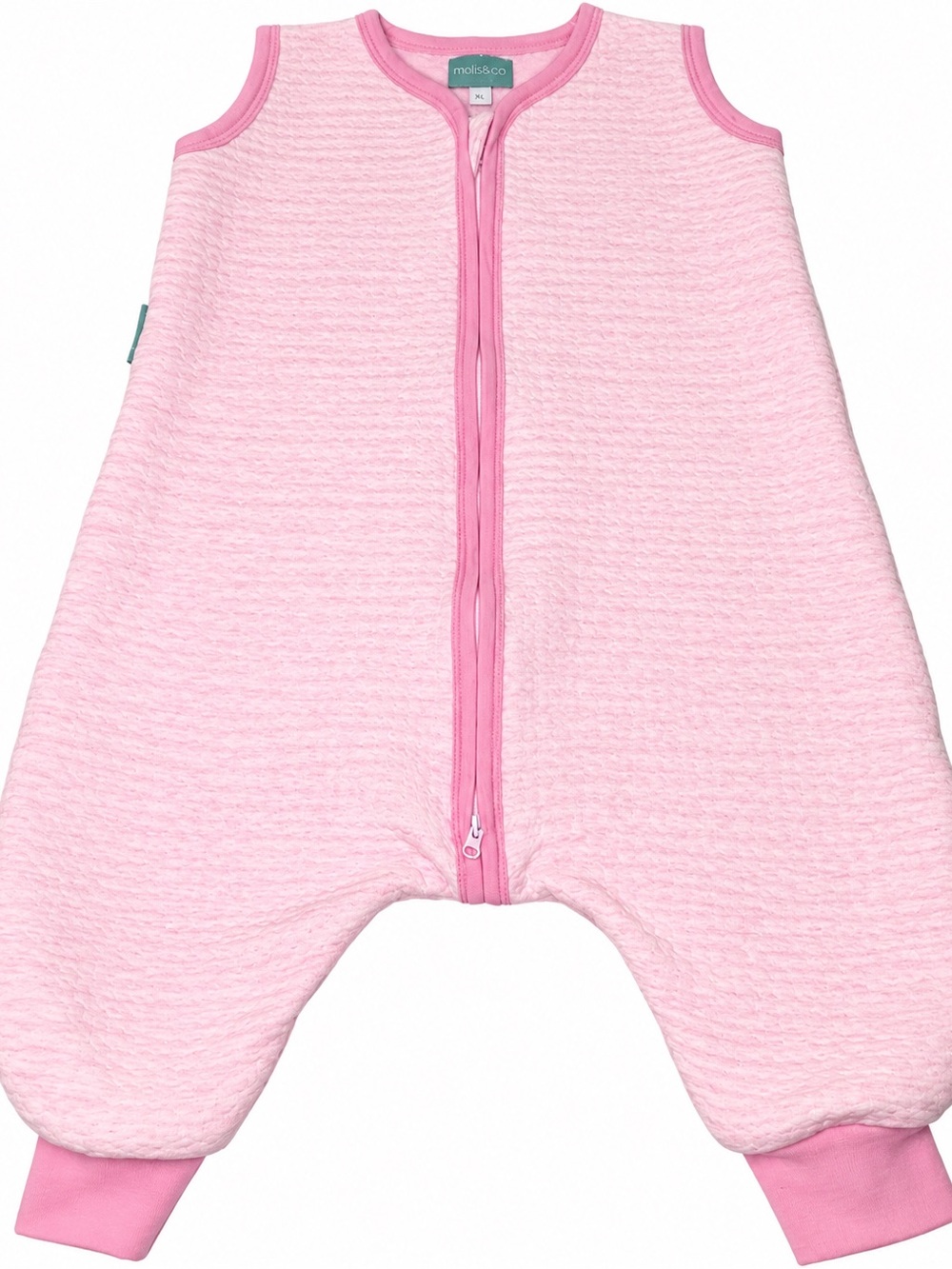 Molis&Co Pink Quilted Sleeveless Baby Sleep Sack
